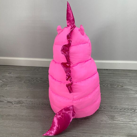 Puffer Pals Pillow Pink Unicorn 18in Soft Squish Plush Stuffed Animal Toy - Picture 3 of 12